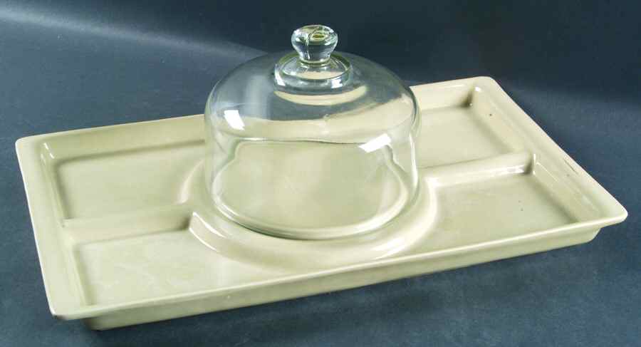 Compatibles Oatmeal Cheese and Cracker Set with Dome by Pfaltzgraff-1