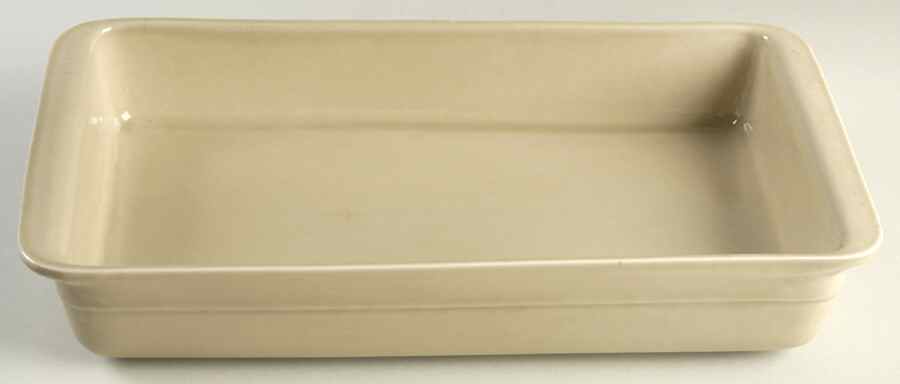 Compatibles Oatmeal 13"  Rectangular Baker by Pfaltzgraff-1