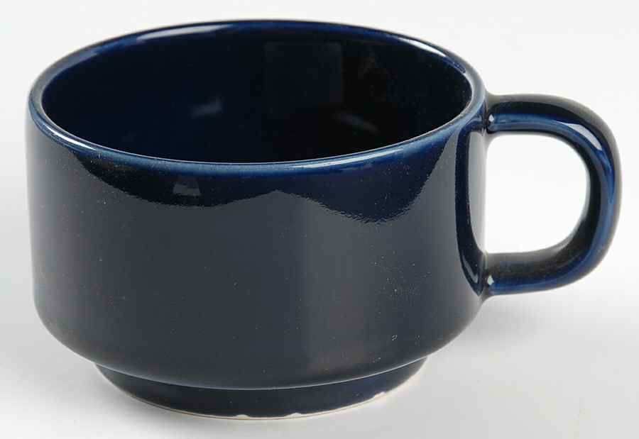 Compatibles Oatmeal and Blueberry Flat Cup by Pfaltzgraff-1