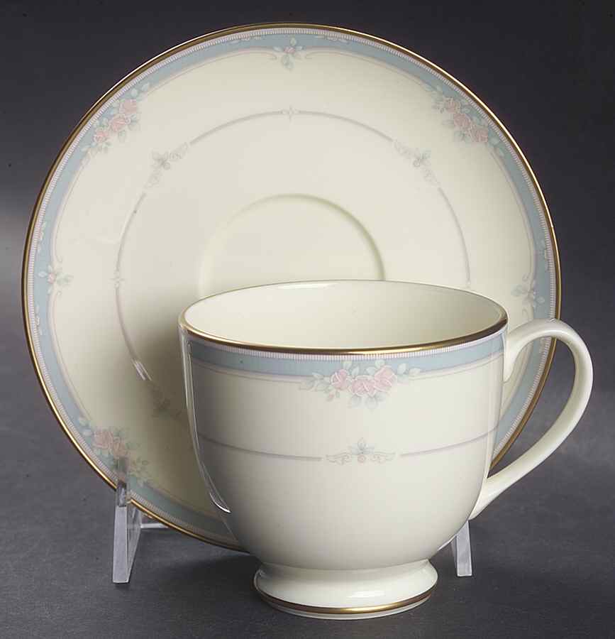 Courtenay Footed Cup & Saucer Set by Pfaltzgraff-1