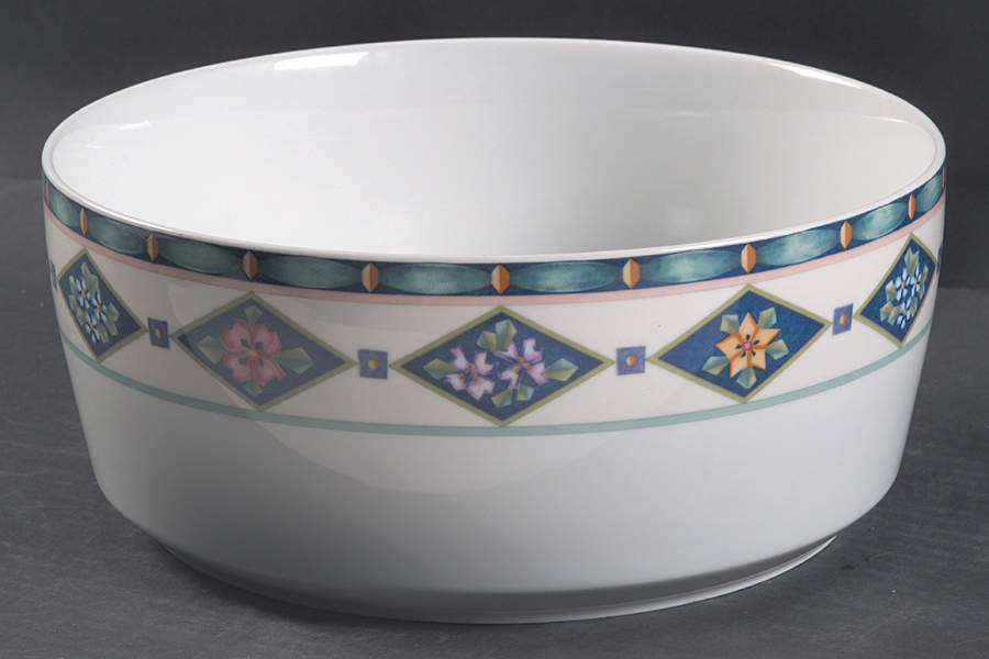 Crystaflora 9" Salad Serving Bowl by Pfaltzgraff-1