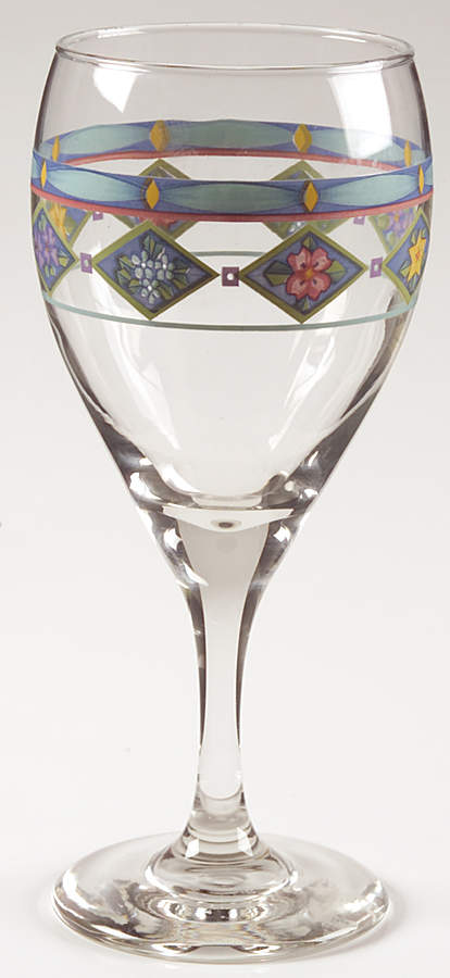 Crystaflora 10 Oz Glassware Wine Goblet by Pfaltzgraff-1