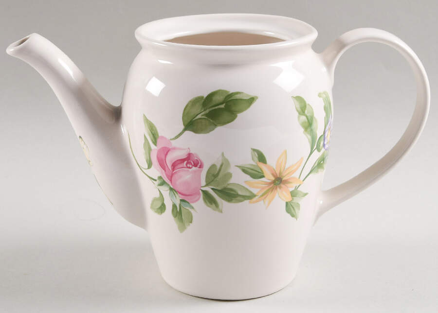 Dahlia Coffee Pot No Lid by Pfaltzgraff-1