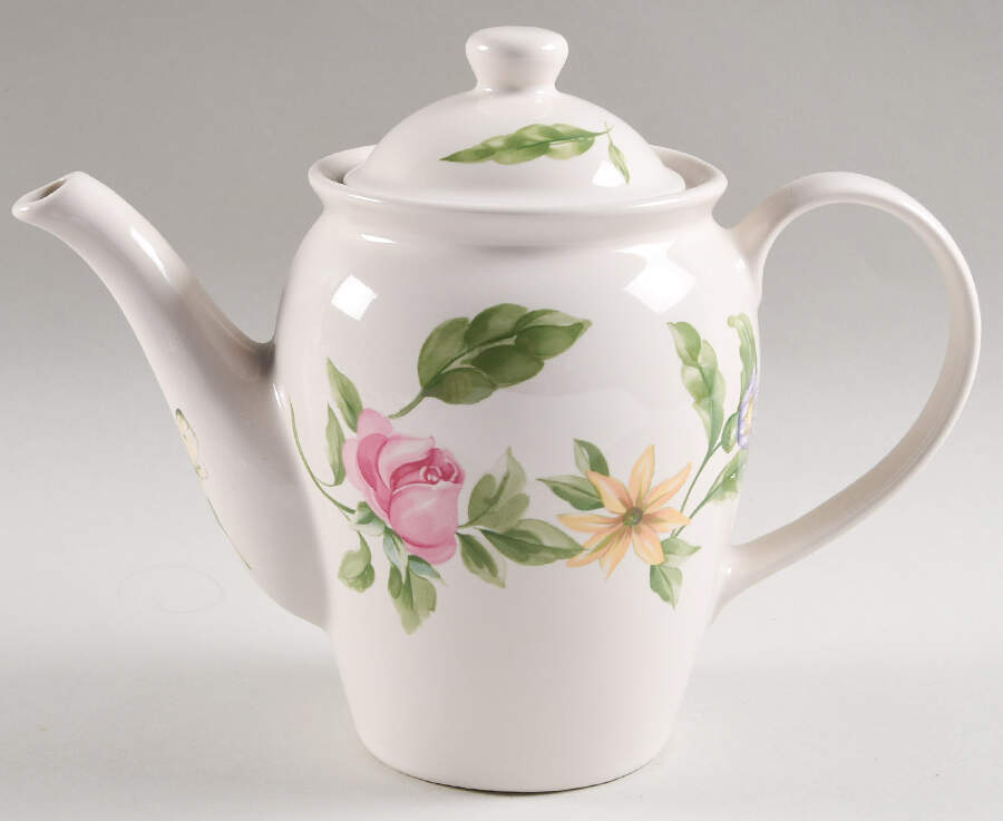 Dahlia Coffee Pot & Lid by Pfaltzgraff-1