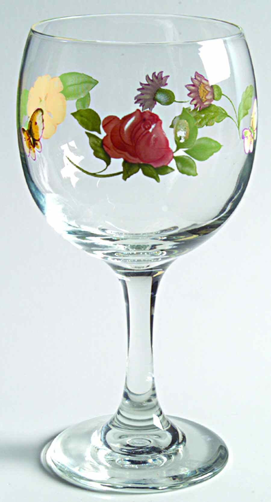 Dahlia 12 Oz Glassware Wine Goblet by Pfaltzgraff-1