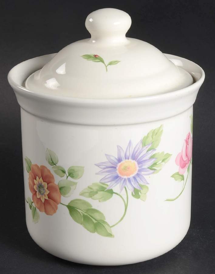 Dahlia Medium Canister & Lid by Pfaltzgraff-1