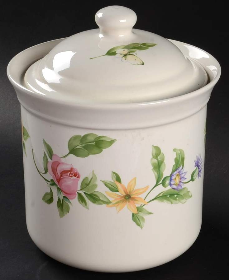 Dahlia Extra Large Canister & Lid by Pfaltzgraff-1