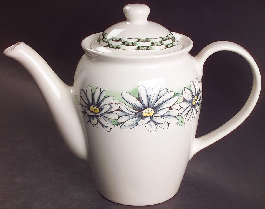 Daisies Coffee Pot & Lid by Pfaltzgraff-1