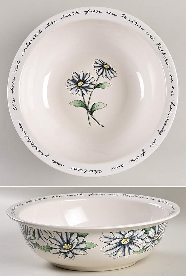 Daisies 11" Large Salad Serving Bowl by Pfaltzgraff-1