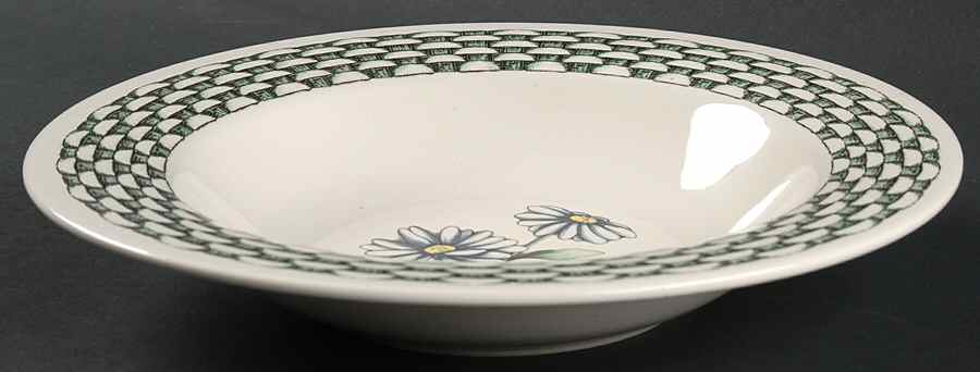 Daisies Large Rim Soup Bowl by Pfaltzgraff-1