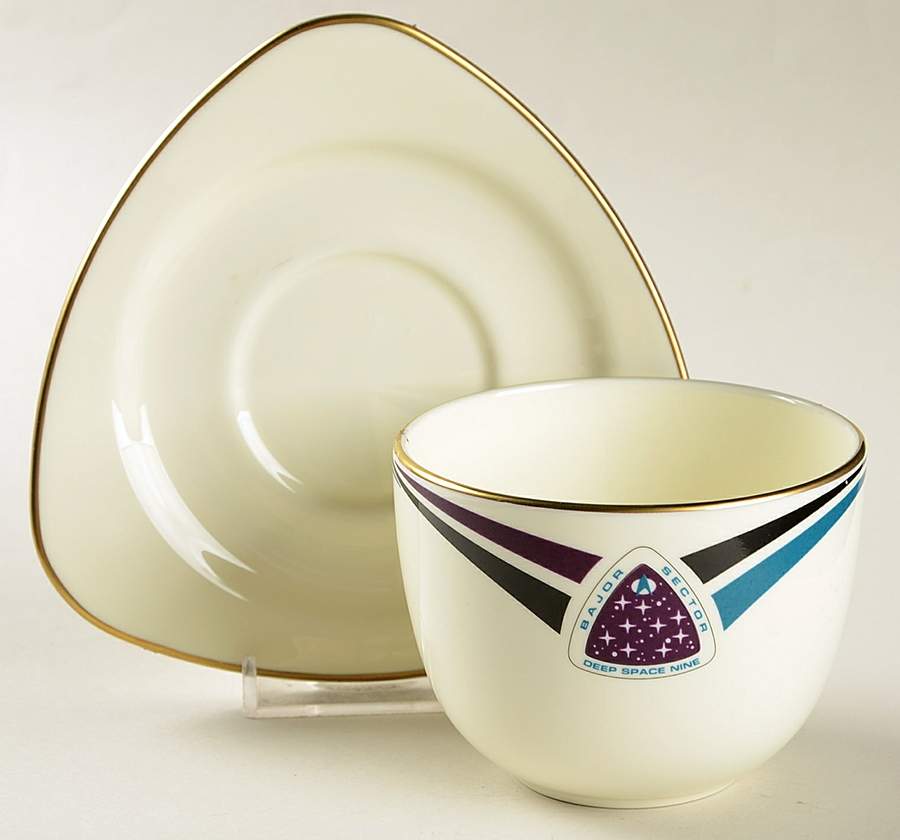 Star Trek Deep Space Nine Flat Cup & Saucer Set by Pfaltzgraff-1