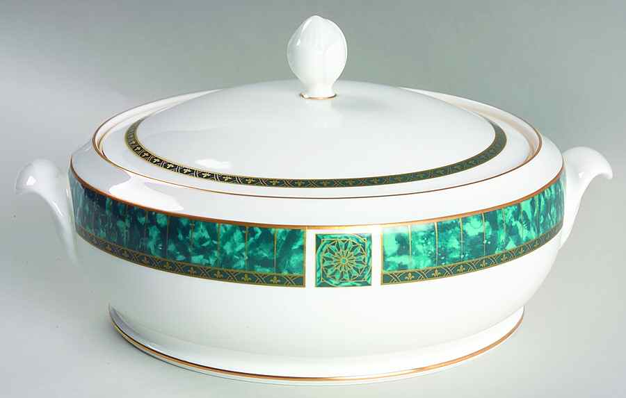 Emerald Radiance Round Covered Vegetable by Pfaltzgraff-1