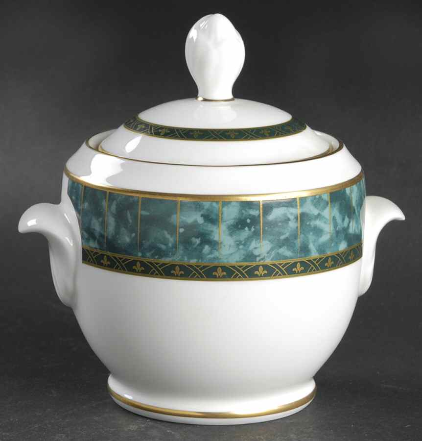 Emerald Radiance Sugar Bowl & Lid by Pfaltzgraff-1