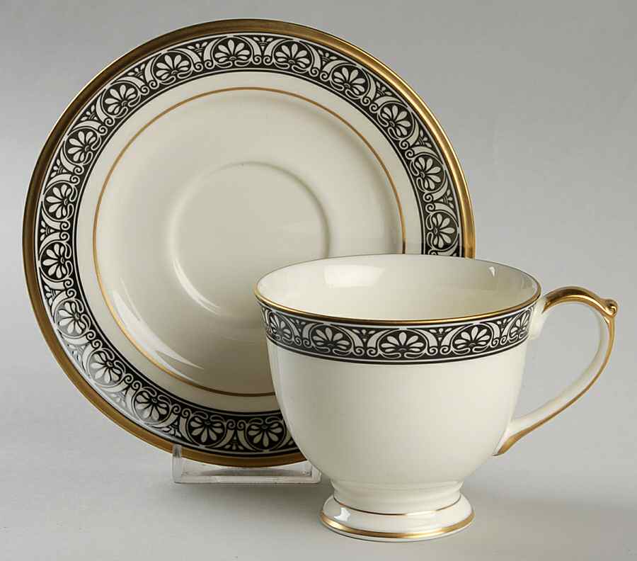 Ethos Footed Cup & Saucer Set by Pfaltzgraff-1