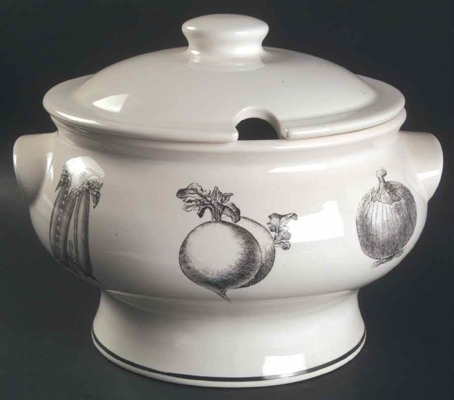 Farmers Market Tureen &  Lid by Pfaltzgraff-1