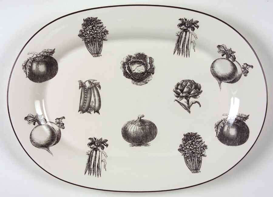 Farmers Market 14" Oval Serving Platter by Pfaltzgraff-1