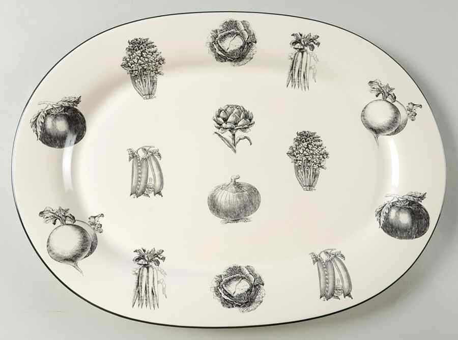 Farmers Market 16" Oval Serving Platter by Pfaltzgraff-1