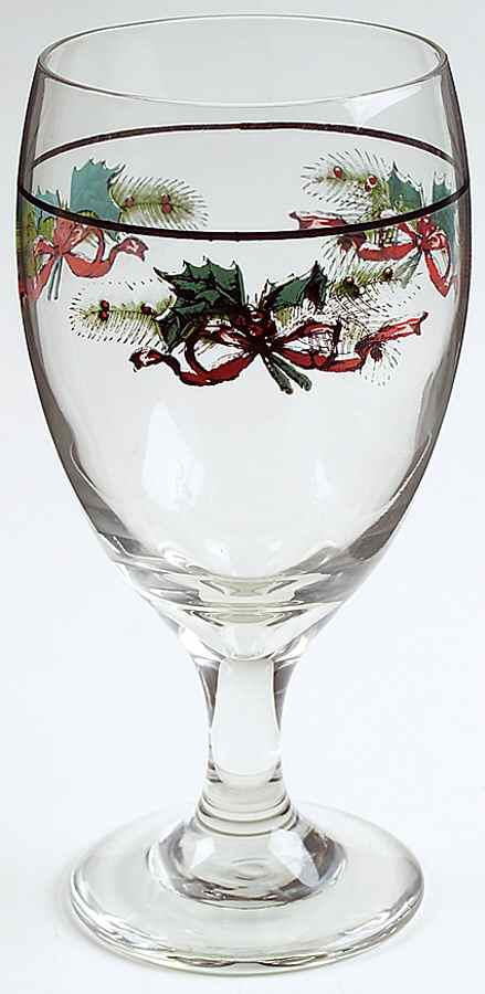 Farmers Market Holiday Greetings 16 Oz Glassware Iced Tea by Pfaltzgraff-1