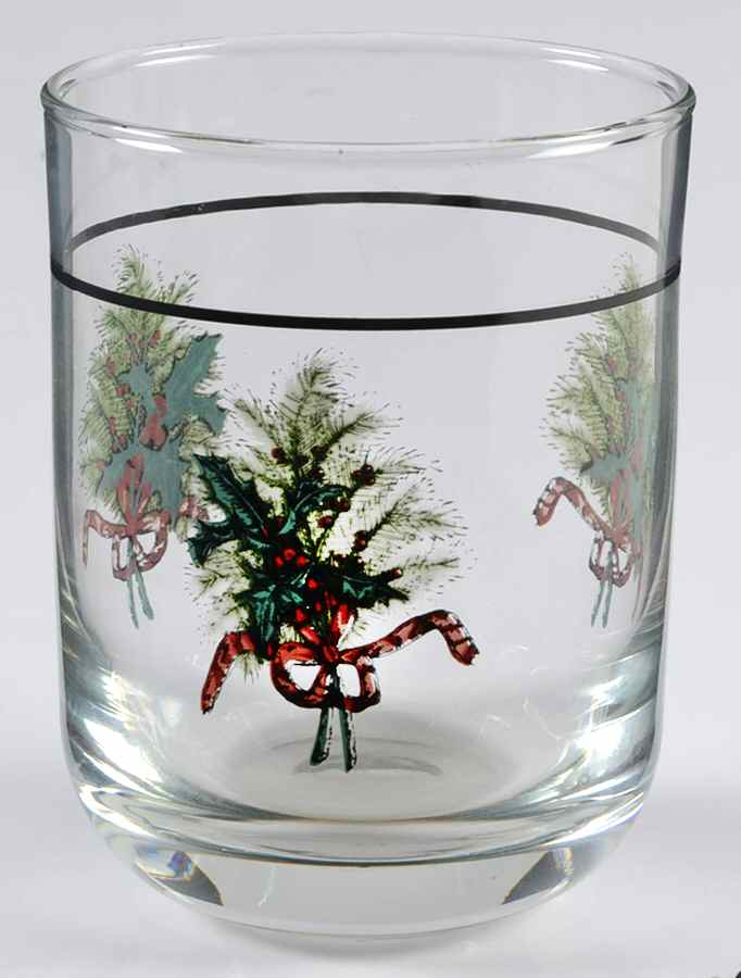 Farmers Market Holiday Greetings 12 Oz Glassware Double Old Fashioned by Pfaltzgraff-1