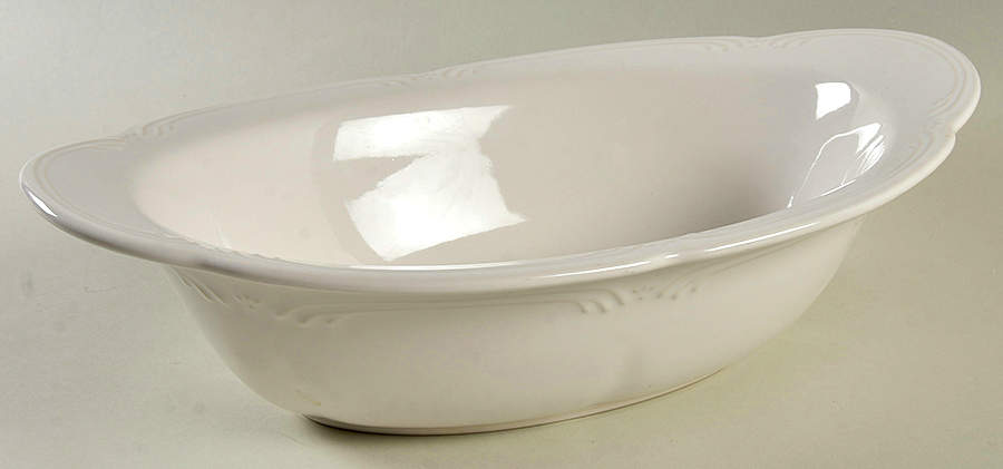 Filigree 13" Oval Vegetable Bowl by Pfaltzgraff-1