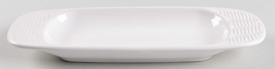 Filigree Oblong Basketweave Tray by Pfaltzgraff-1