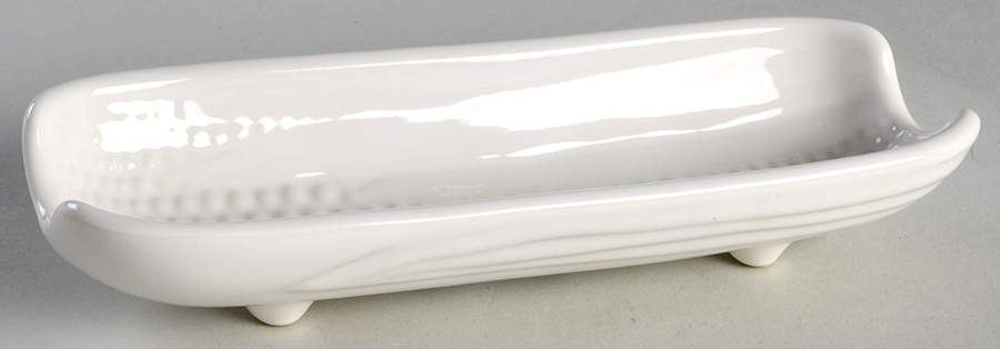Heritage White Boiled Corn Holder by Pfaltzgraff-1