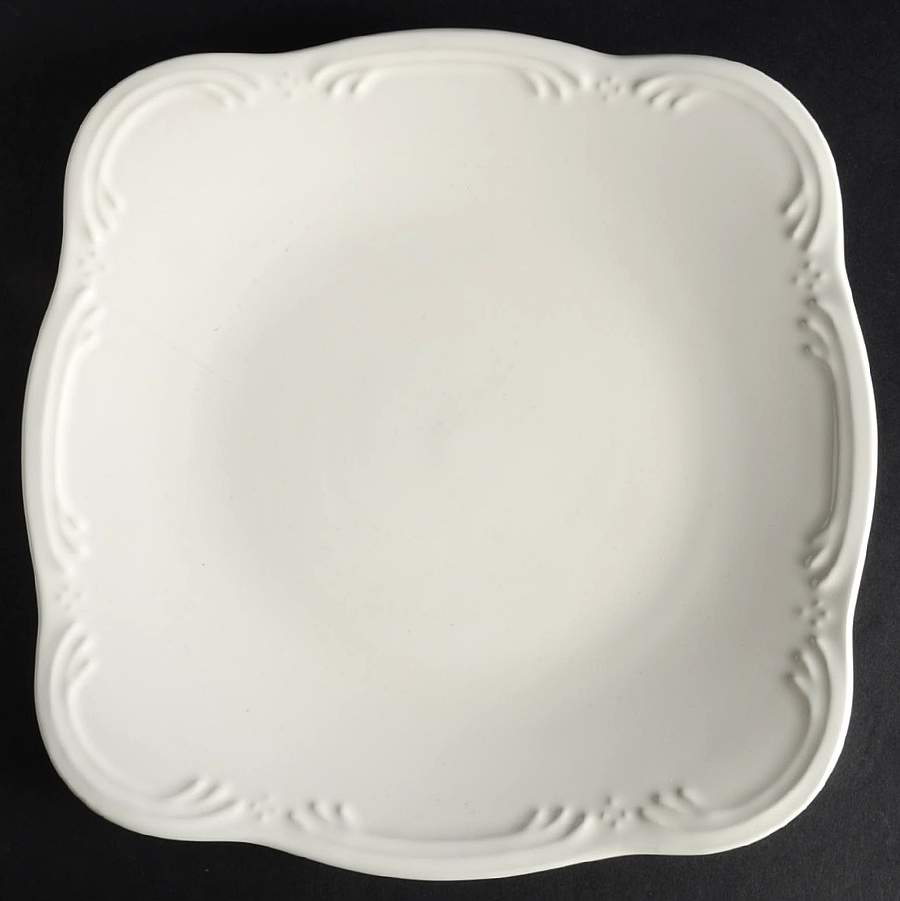 Filigree Square Dinner Plate by Pfaltzgraff-1