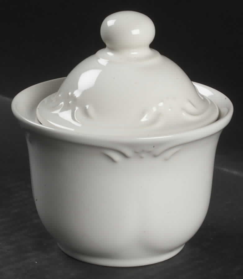 Filigree Sugar Bowl & Lid by Pfaltzgraff-1