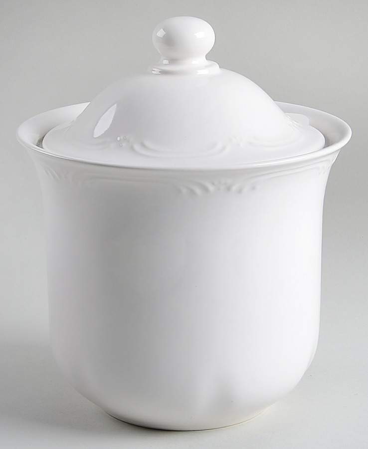 Filigree Medium Canister & Lid with Seal Ring by Pfaltzgraff-1