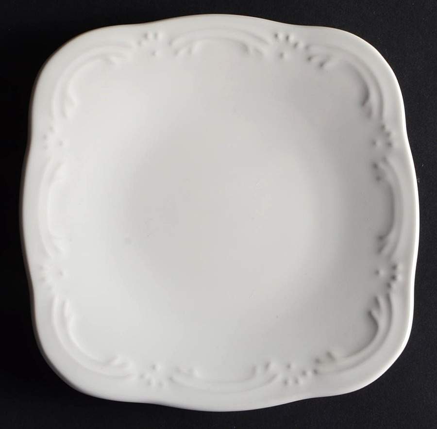 Filigree Square Appetizer Plate by Pfaltzgraff-1