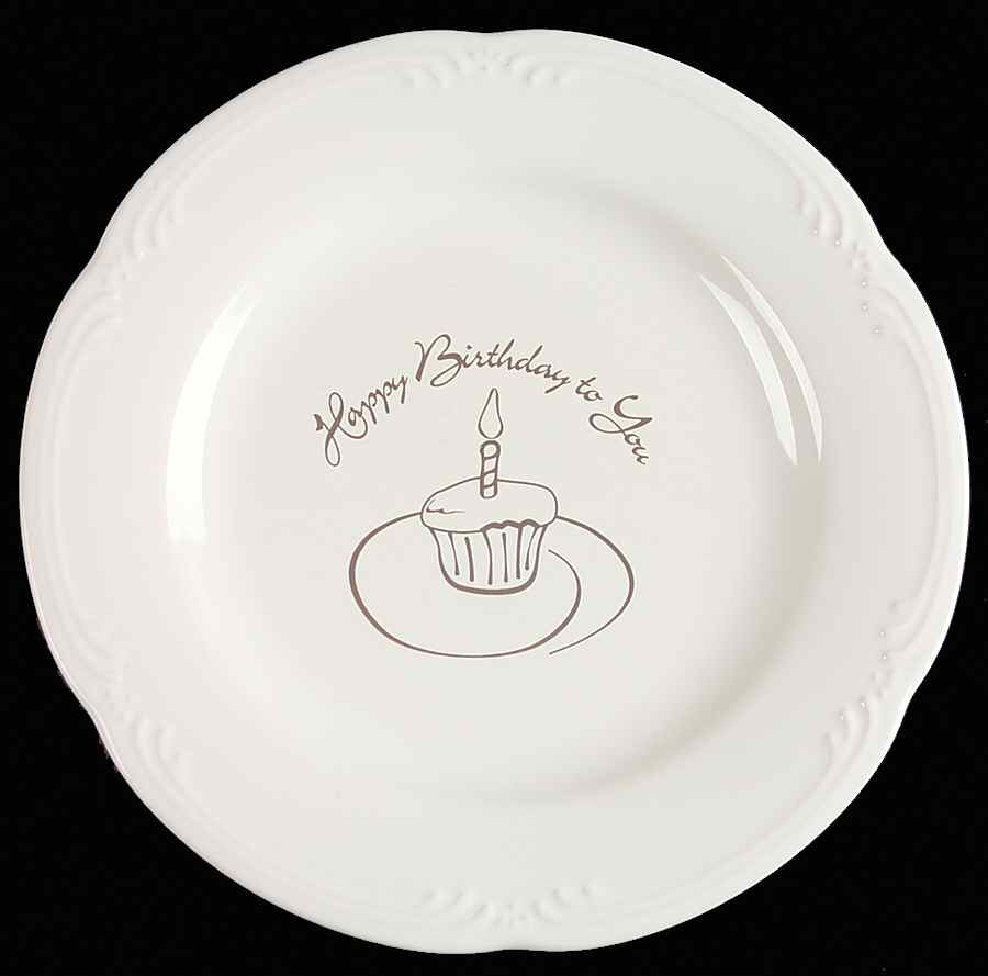 Filigree Happy Birthday Cake Plate by Pfaltzgraff-1