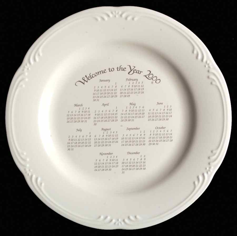 Filigree Year 2000 Plate by Pfaltzgraff-1