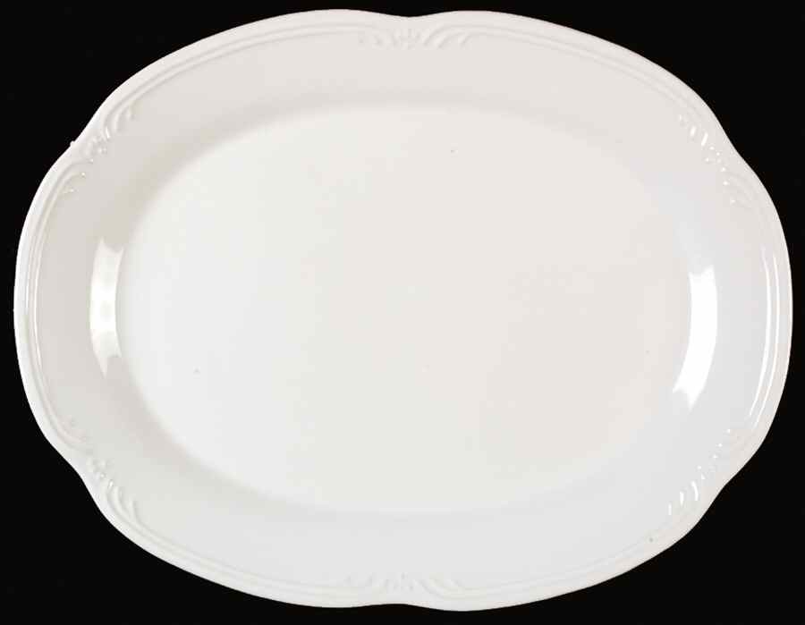 Filigree 18" Oval Serving Platter by Pfaltzgraff-1