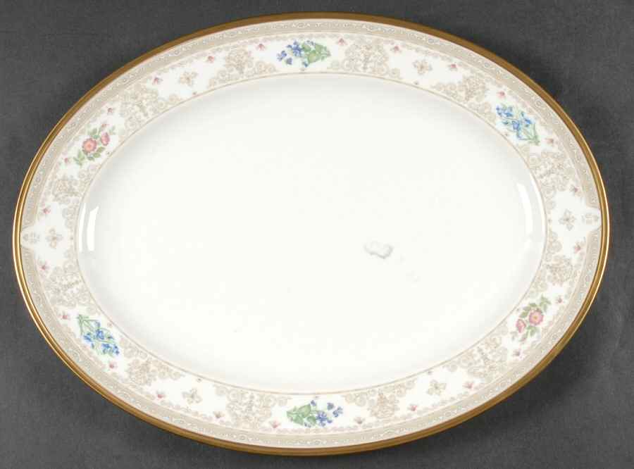 Flora Royale 14" Oval Serving Platter by Pfaltzgraff-1