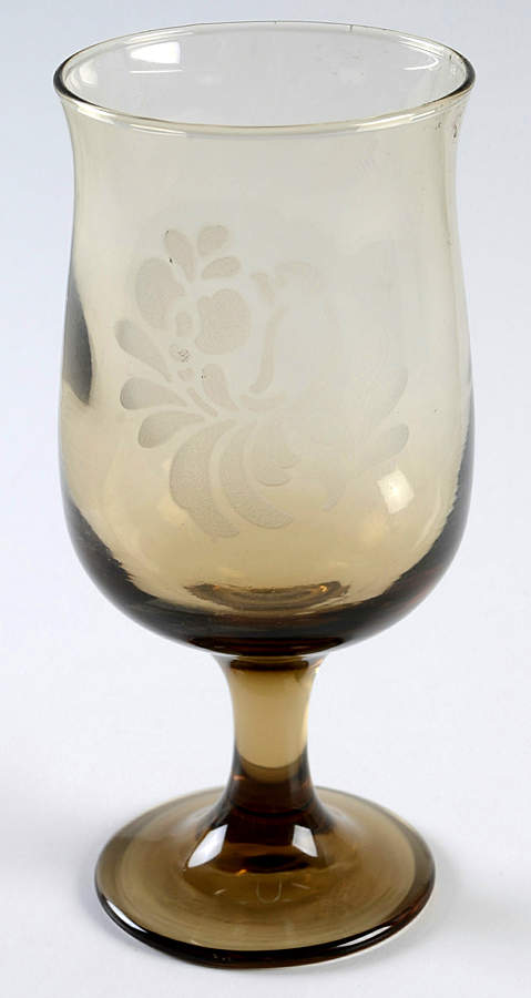 Folk Art 10 Oz Glassware Goblet by Pfaltzgraff-1
