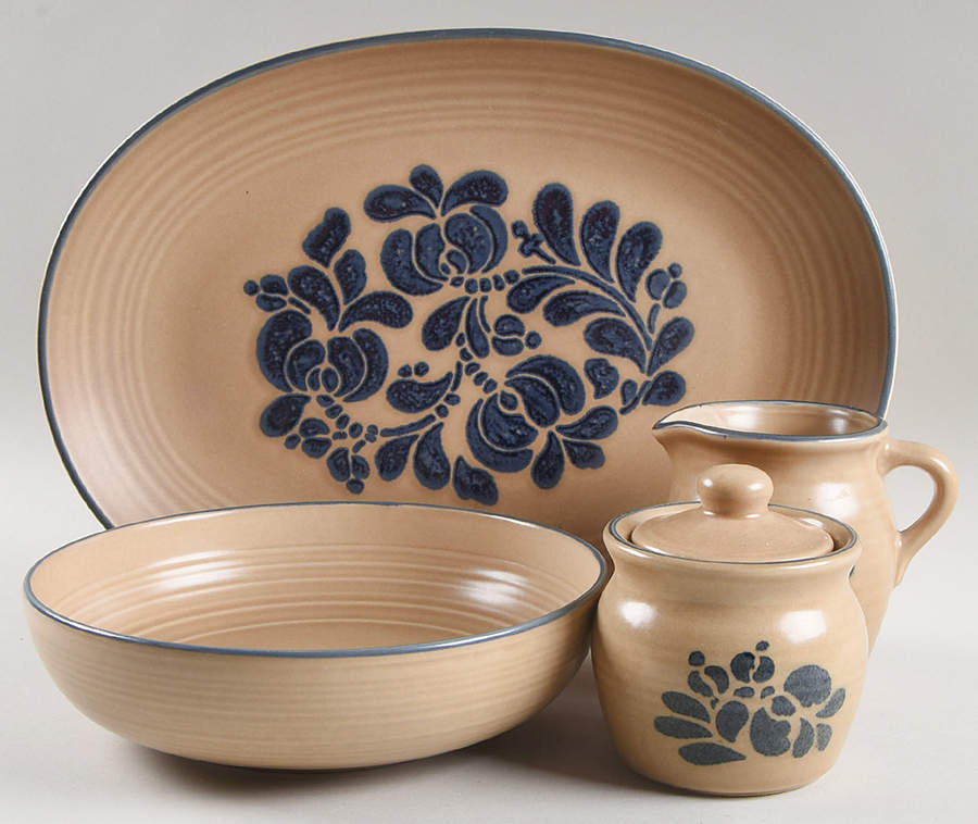Folk Art 5 Piece Hostess Set by Pfaltzgraff-1
