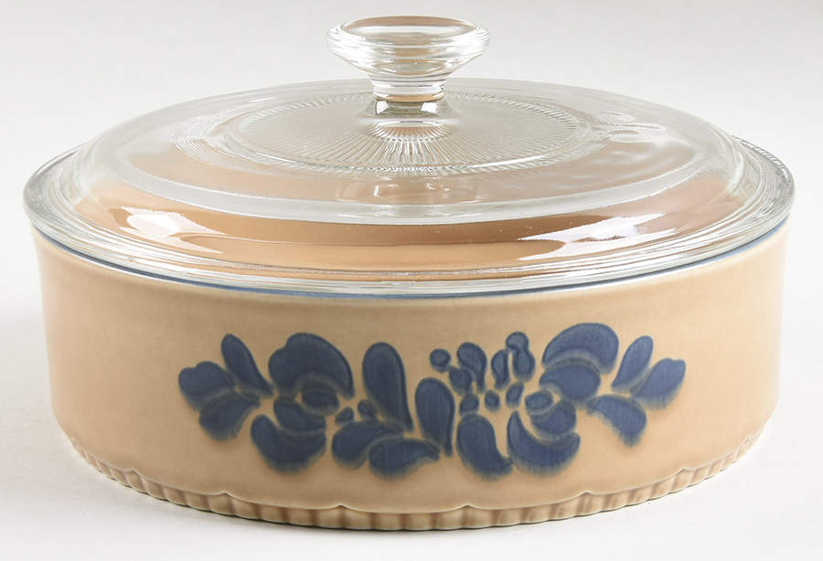 Folk Art 1.5 Quart Round Covered Baker by Pfaltzgraff-1