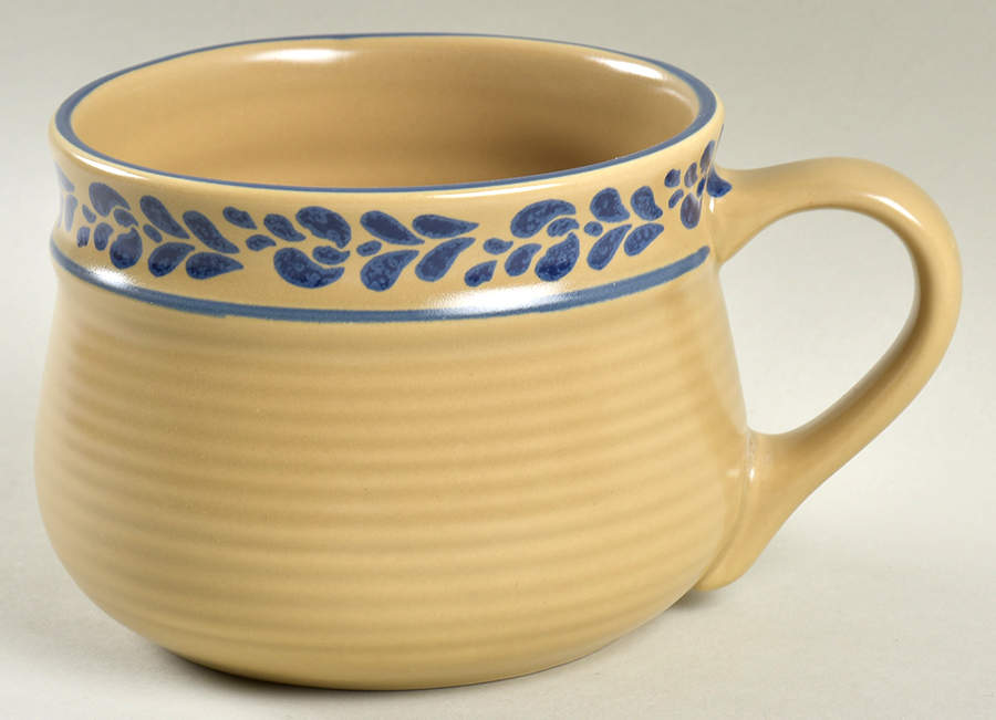 Folk Art Jumbo Soup Mug by Pfaltzgraff-1