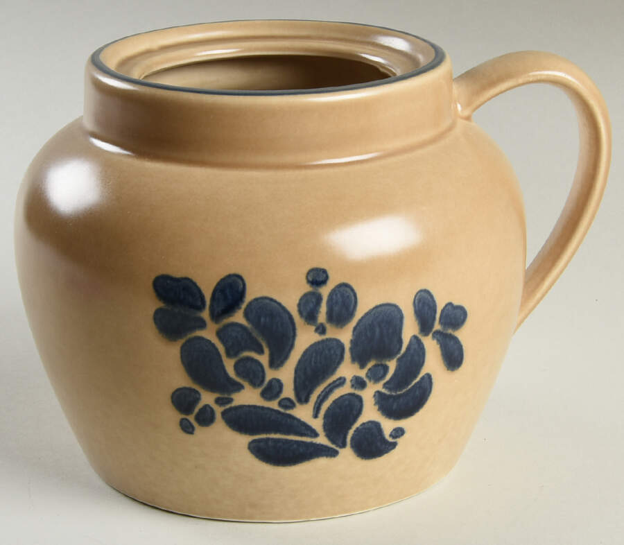 Folk Art Bean Pot No Lid by Pfaltzgraff-1