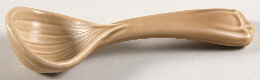 Folk Art Cream/Mayo Ladle, Solid Piece by Pfaltzgraff-1
