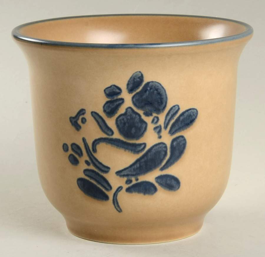 Folk Art 4" Flower Pot by Pfaltzgraff-1