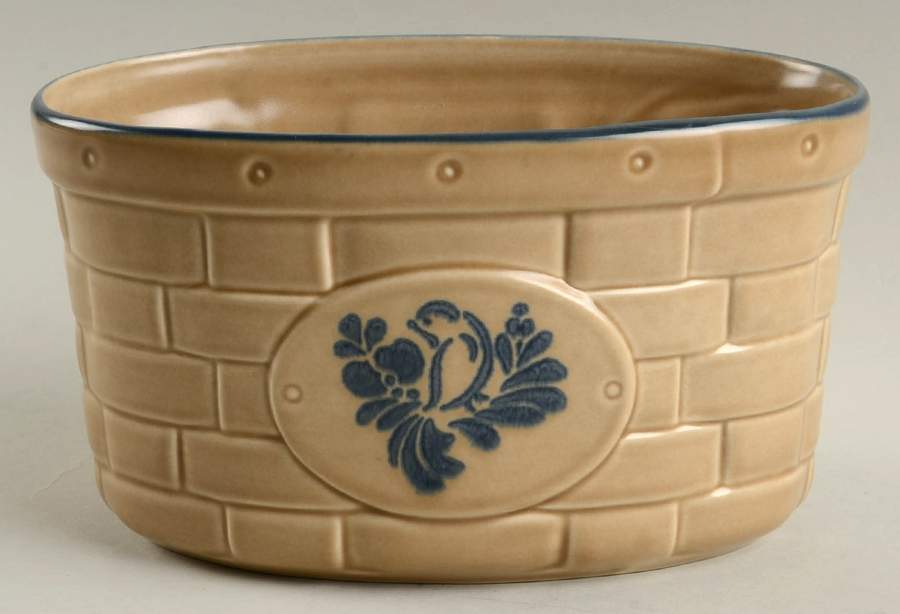 Folk Art Medium Basket, No Handle by Pfaltzgraff-1