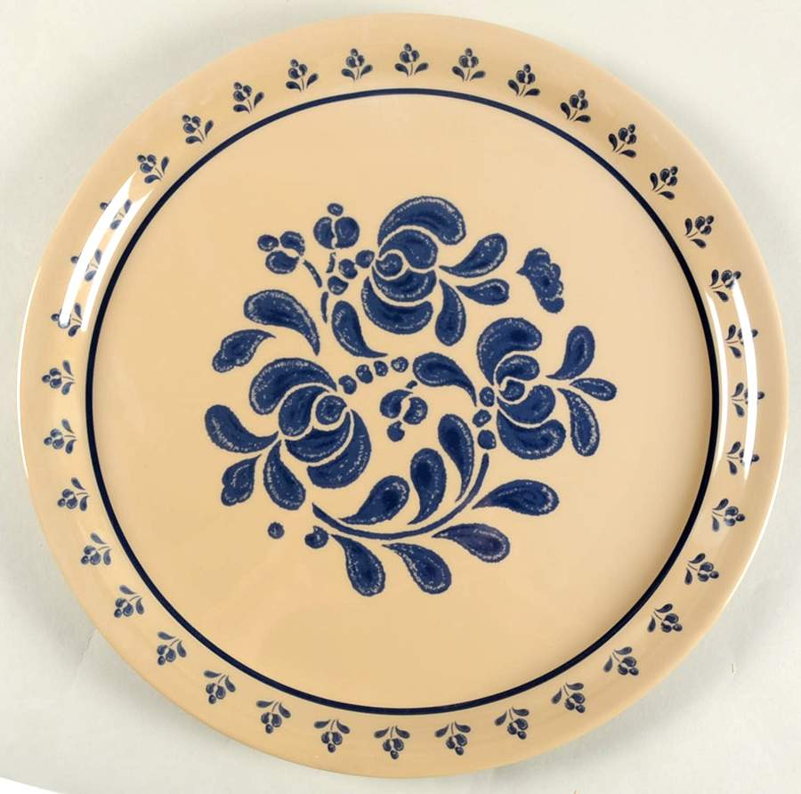 Folk Art 14" Round Melamine Tray by Pfaltzgraff-1