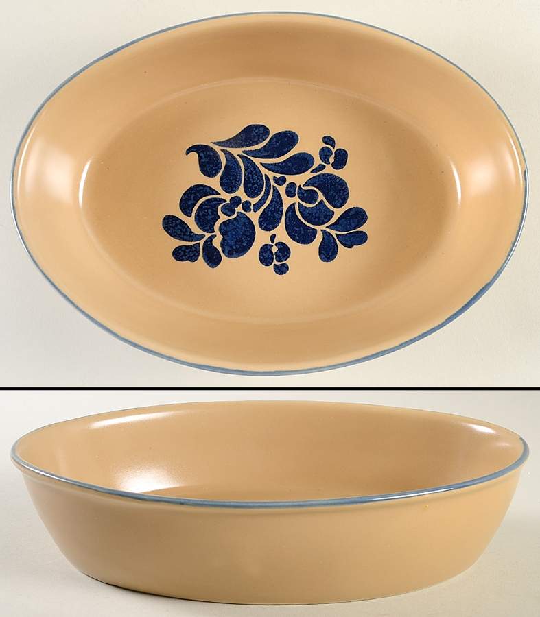 Folk Art 10" Oval Baker by Pfaltzgraff-1