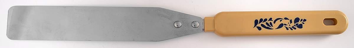 Folk Art Metal Icing Spatula by Pfaltzgraff-1