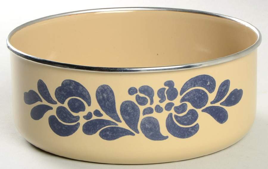 Folk Art 6" Metal Bowl by Pfaltzgraff-1
