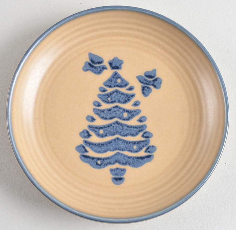 Folk Art Holiday Bread & Butter Plate by Pfaltzgraff-1