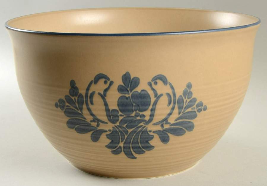 Folk Art Dough/Punch Bowl by Pfaltzgraff-1