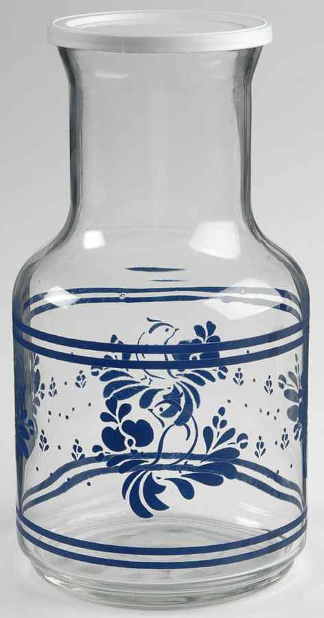 Folk Art Glassware Decanter by Pfaltzgraff-1