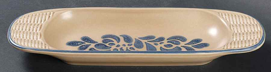 Folk Art Oblong Basketweave Tray by Pfaltzgraff-1